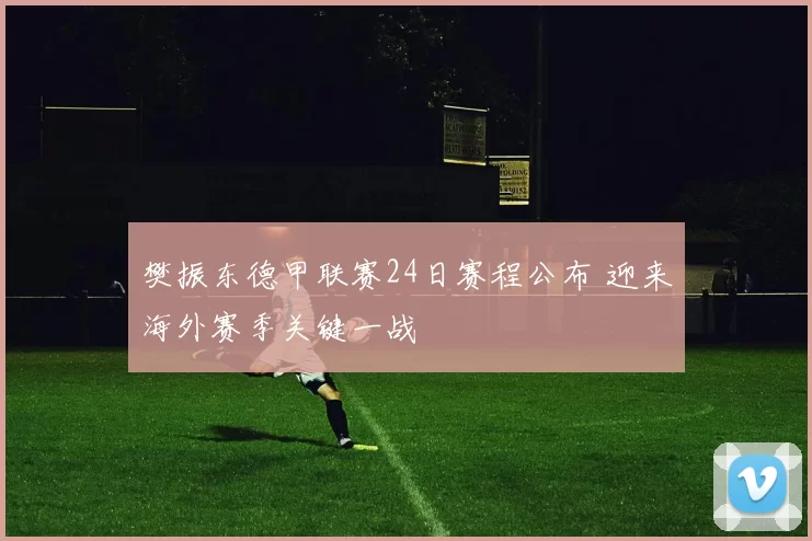 樊振东德甲联赛24日赛程公布 迎来海外赛季关键一战