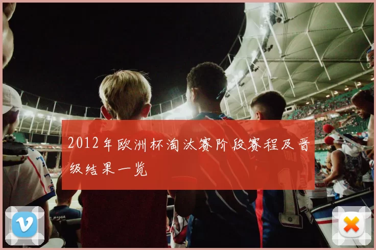 2012年欧洲杯淘汰赛阶段赛程及晋级结果一览