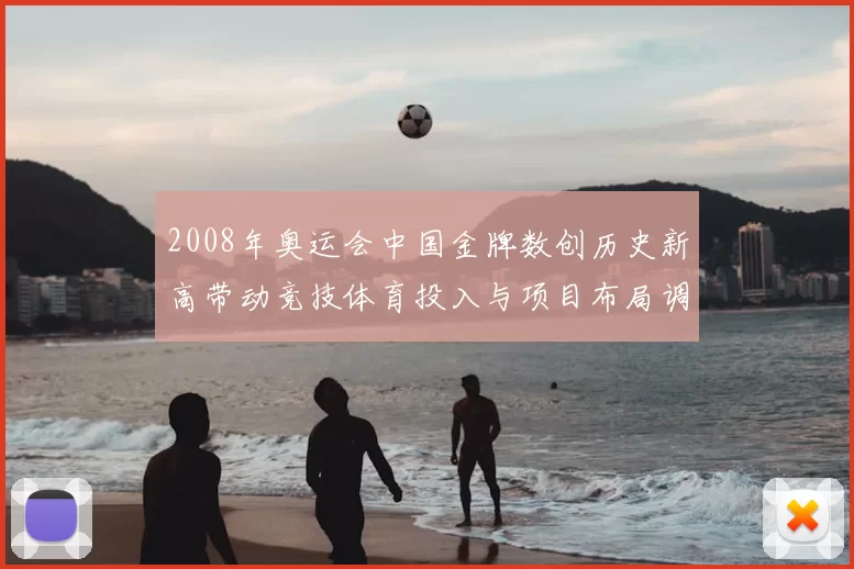 2008年奥运会中国金牌数创历史新高带动竞技体育投入与项目布局调整